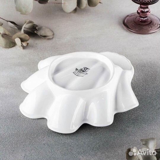 Блюдо-ракушка фарфоровое, 22,521 см