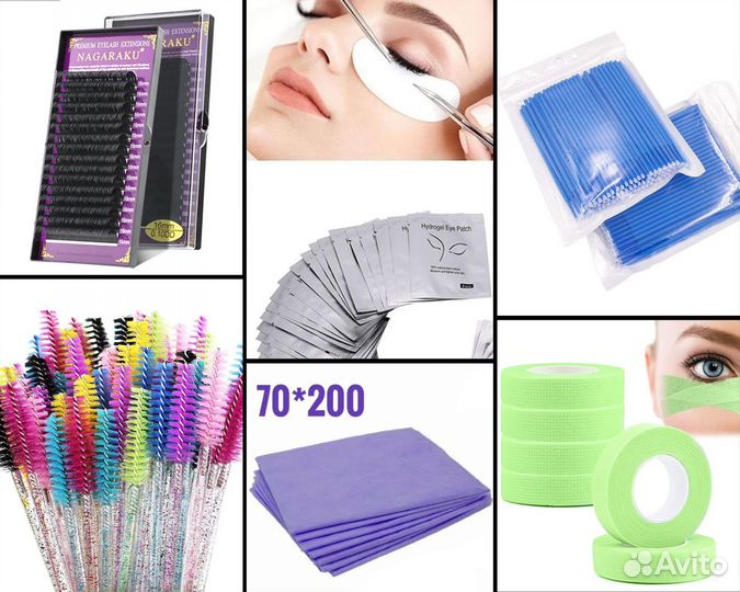 Ресницы для наращивания / готовые пучки нагараку