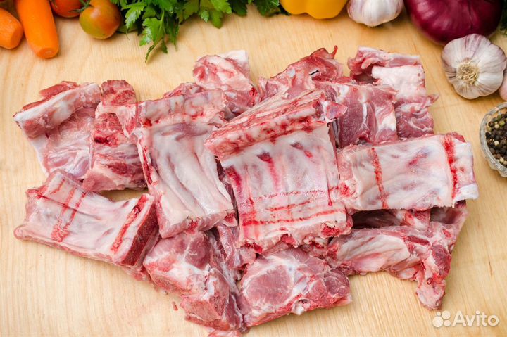 Кости и обрезь говяжья