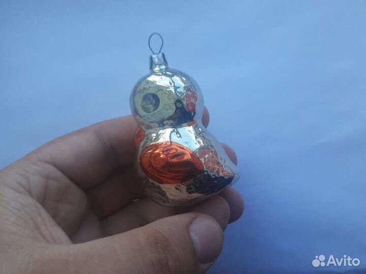 Цыплёнок СССР игрушка ёлочная раритет сохран отл