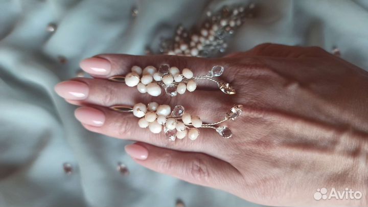 Свадебные украшения. Комплект. Украшение на голову