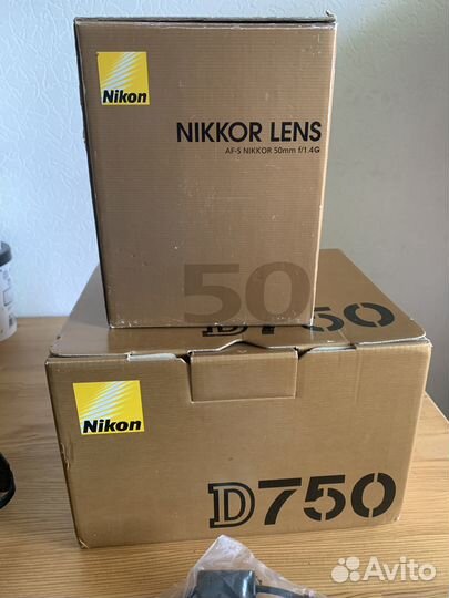 Фотоаппарат Nikon D750 + Объектив 50mm AF-S 1.4