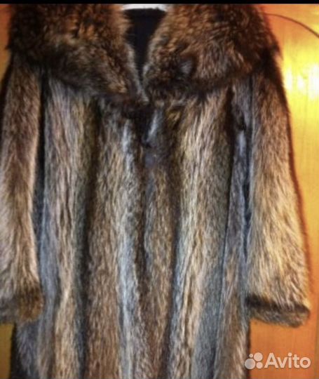 Греческая шуба из енота