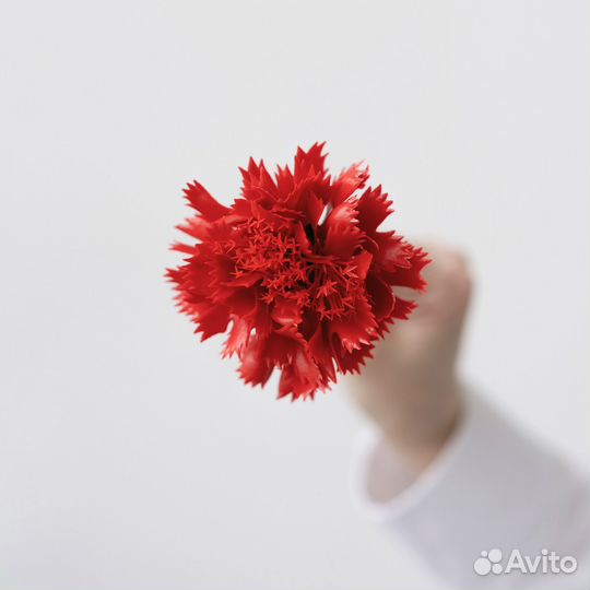 Искусственные гвоздики. Букет из 10 цветов