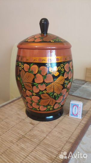 Посуда хохлома бочонок 3 литра