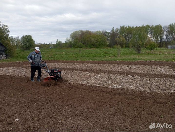 Культивация земли мотоблоком