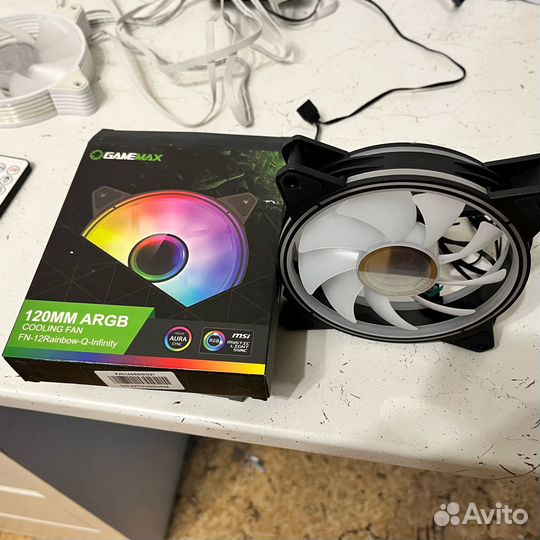 2 Вентилятора 120mm argb gamemax