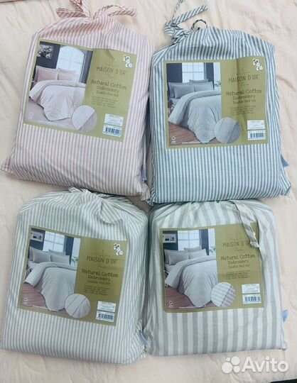 Постельное белье евро лен