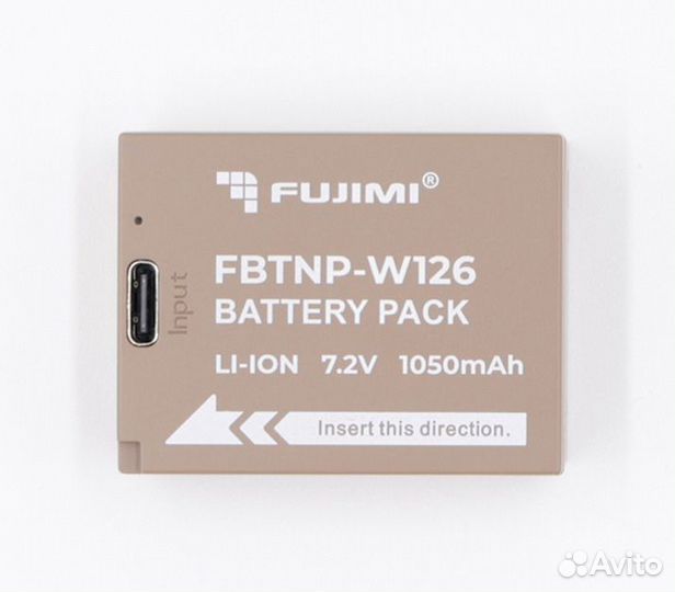 Аккумулятор Fujimi NP-W126 с портом USB Type-C (fbtnp-W126M)