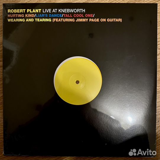 Robert Plant – Live AT Knebworth LP yellow 2021