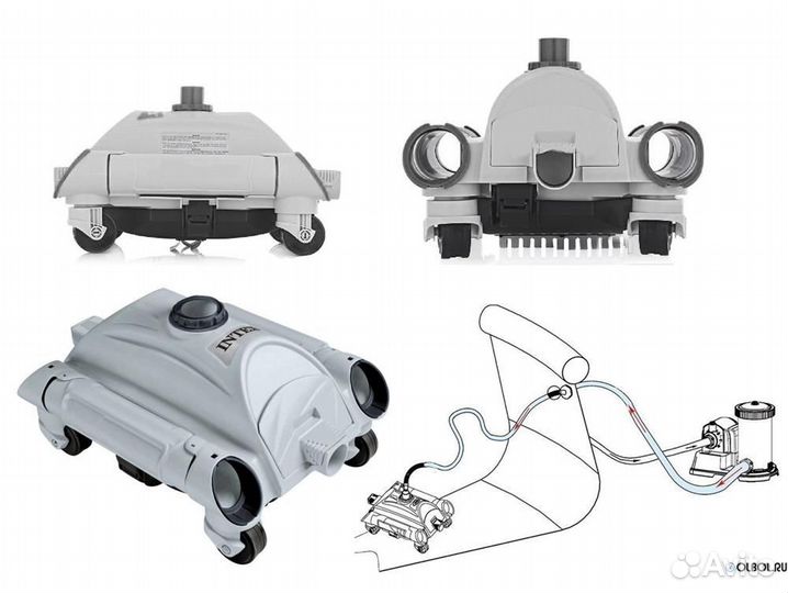 Пылесос автоматический вакуумный для бассейна Inte