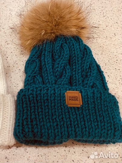 Шапка вязаная ручная работа
