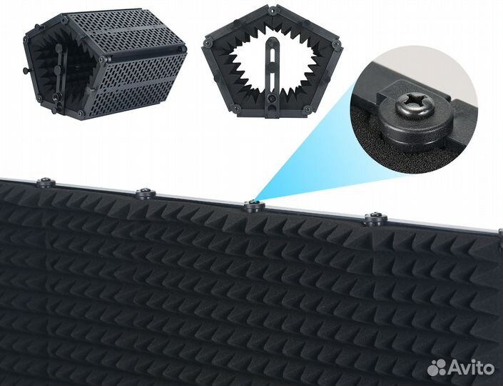 Акустический экран для микрофона, для звукозаписи