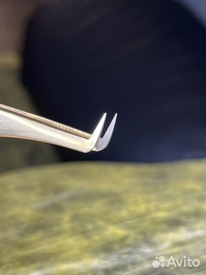 Пинцет для наращивания ресниц ручная заточка