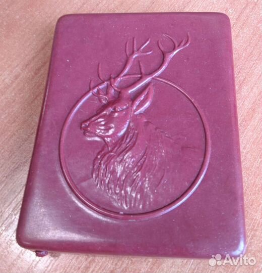 Целулоидный портсигар СССР ркка редкий олень