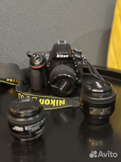Фотоаппарат Nikon d750 с тремя объективами