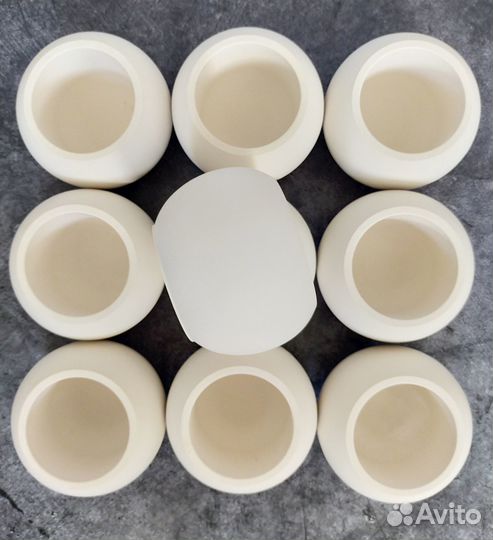 Набор кашпо из гипса. 10 шт. Цена за все