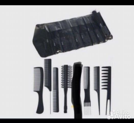 Набор расчесок dewal в черном чехле