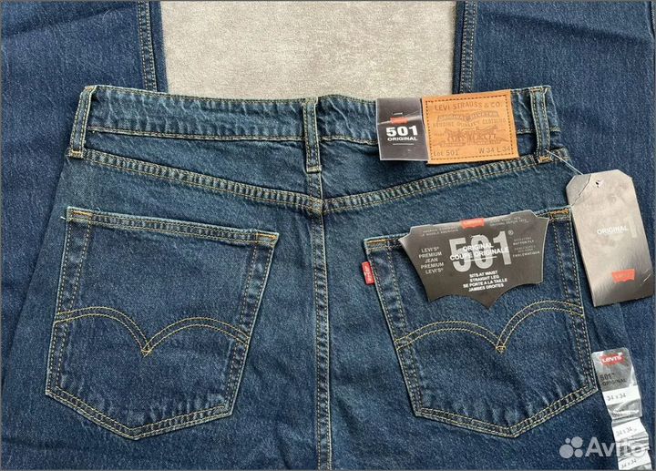 Levi's 501 Premium Ткань с Зелёнцой редкие