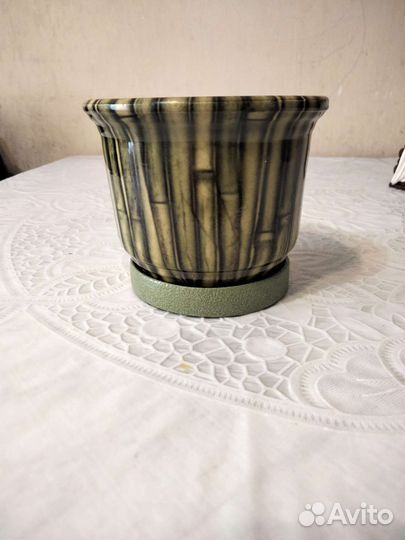 Кашпо горшок для цветов керамика