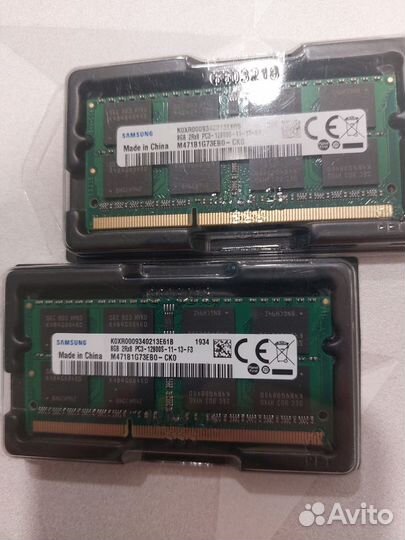 Оперативка 8Gbsamsung(DDR3 PC3 12800S) 1600MHz 1.5