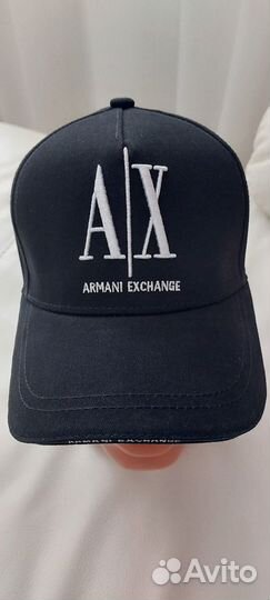 Бейсболка Аrmani Еxchange велюровый хлопок lux