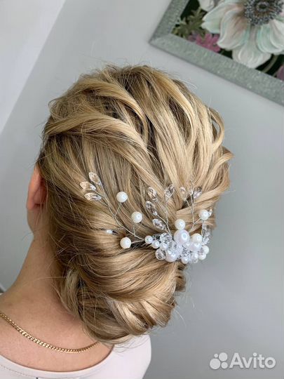 Свадебные вечерние прически и макияж