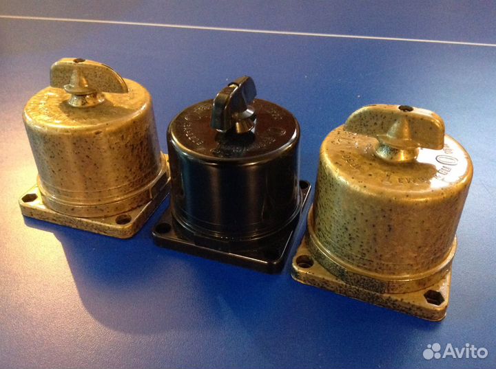 Выключатель пакетный под ретро проводку