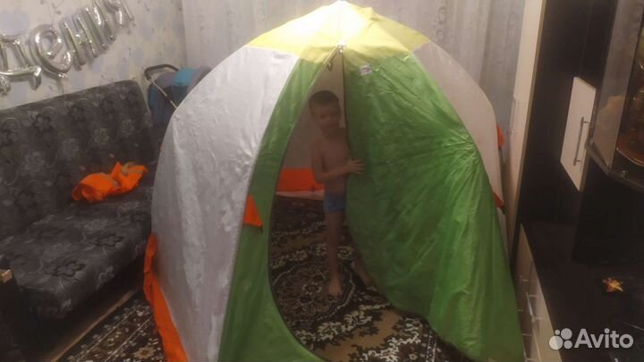 Палатка зимняя зонт бу