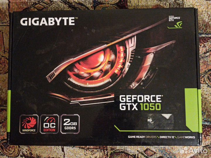 Видеокарта gigabyte 1050 windforce 2Gb