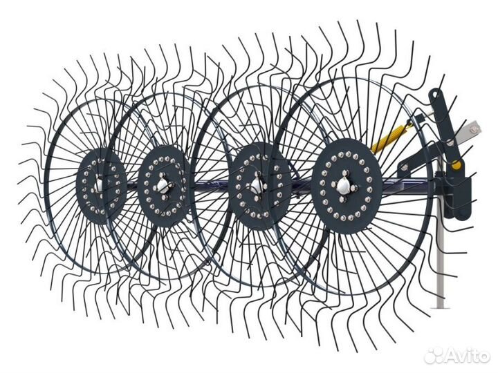 Грабли-ворошилка для трактора,четыре колеса сгреба