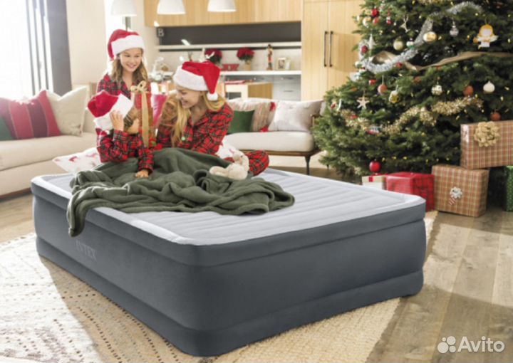 Кровать Comfort-Plush Airbed 152х203х4,Intex 64414