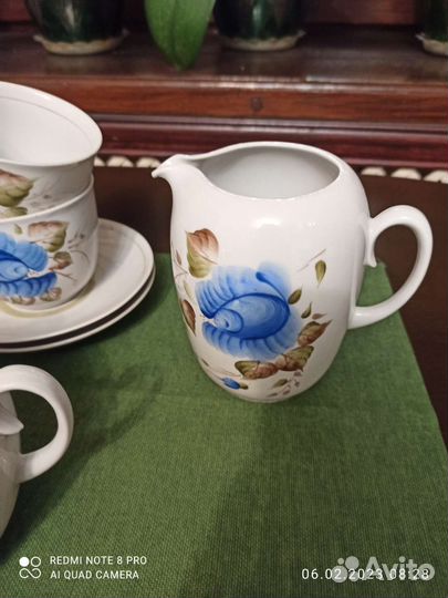 Чайный сервиз Голубая роза