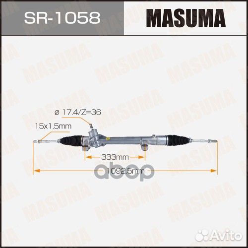 Рейка рулевая masuma, corolla / NZE121 RHD (правый