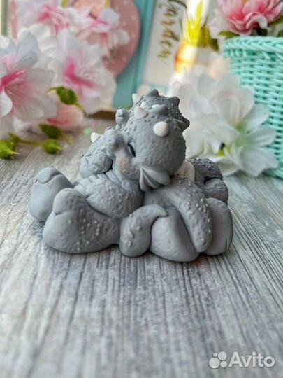 Силиконовая форма молд для мыла Драконы