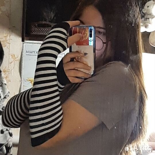 Митенки в полоску