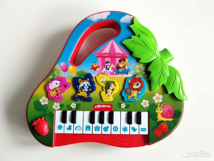 Пианино детское Азбукварик Клубничка