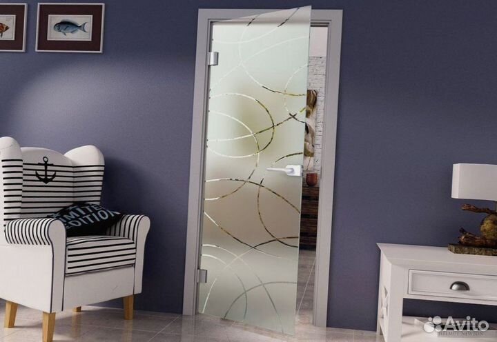Стеклянные двери на заказ
