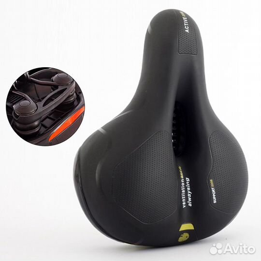 Комфортное гелевое вело седло - Широкое/Мягкое