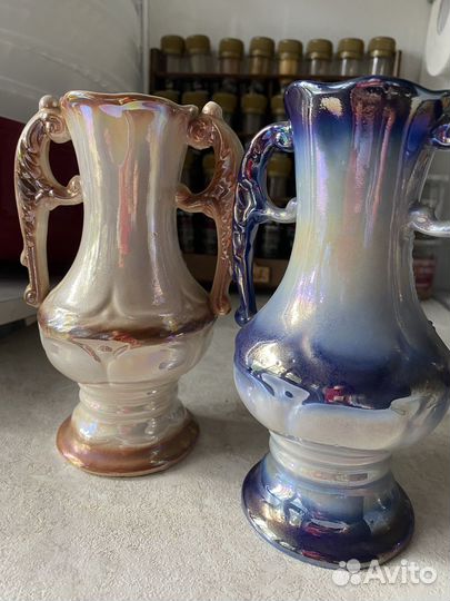 Кувшины цветное стекло СССР