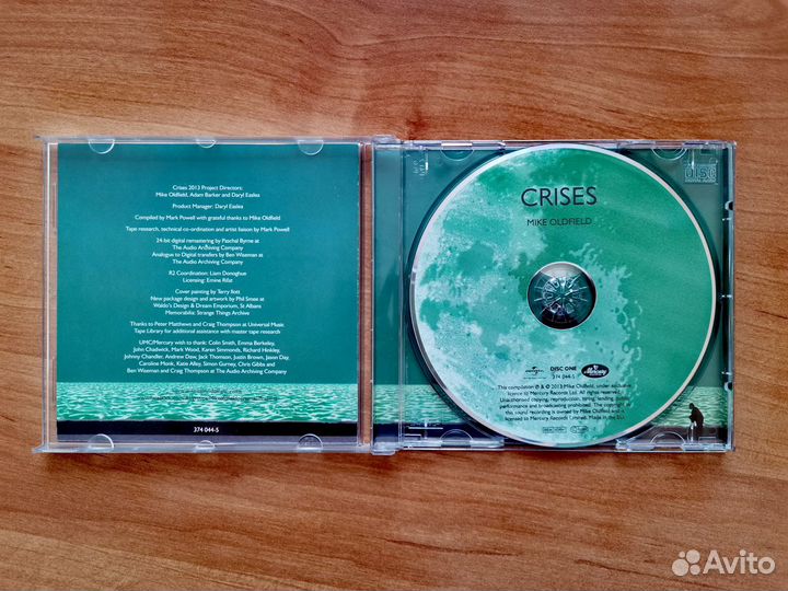 Mike Oldfield “Crises” (1983) / фирменный CD