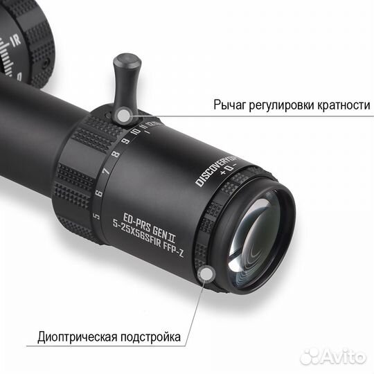 Оптический прицел discovery ED-PRS 5-25X56sfir Gen