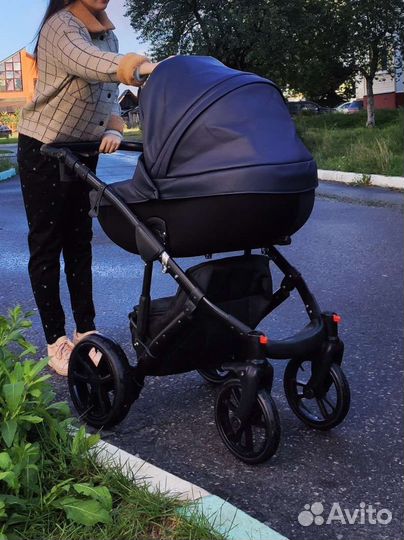 Коляска 2 в 1 эко кожа