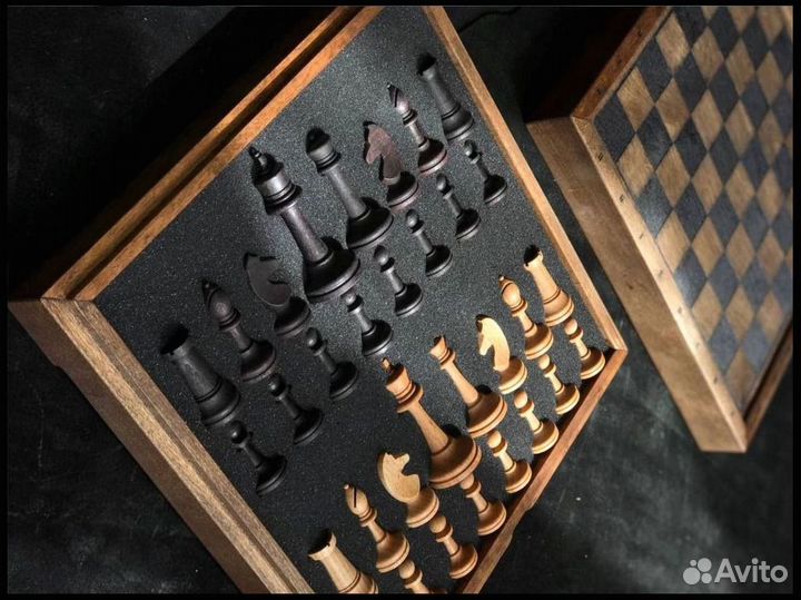 Шахматы из массива дерева под заказ
