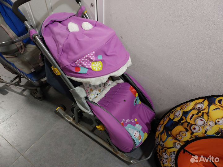 Детские санки коляска