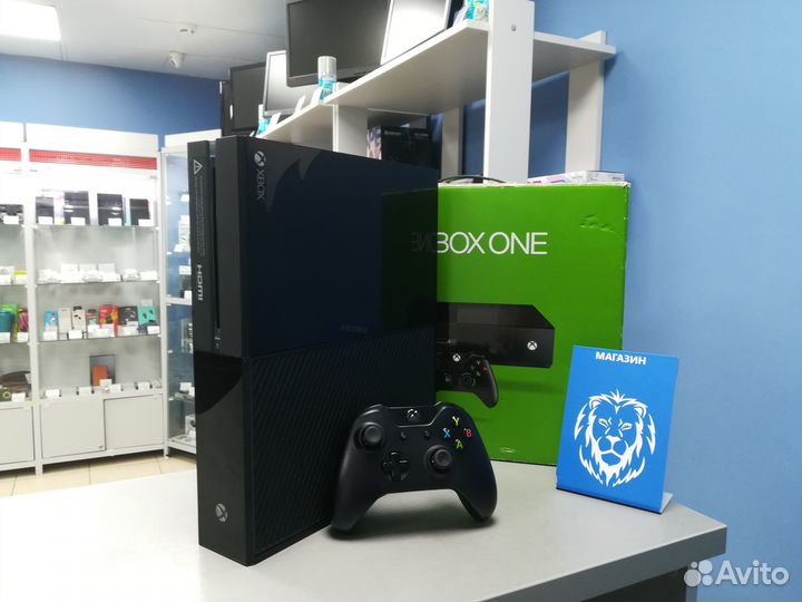 Игровая приставка xBox one 500GB + Ведьмак