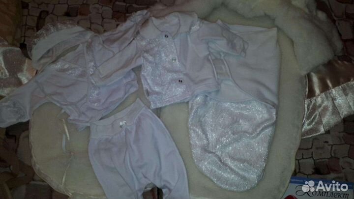 Комплект на выписку для девочки зима рост 62