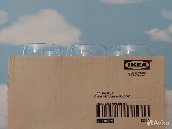 Бокалы, Икеа. Ананас, керамика