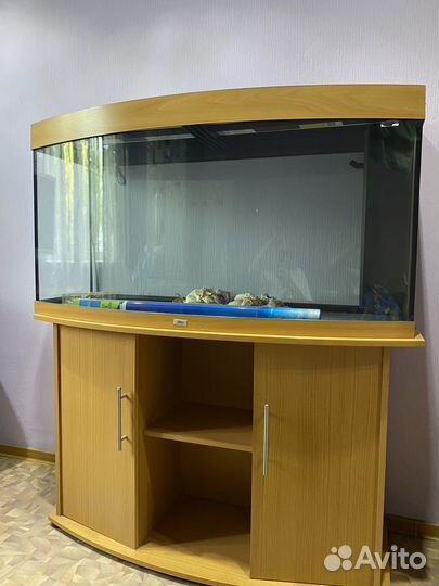 Аквариум с тумбой новый