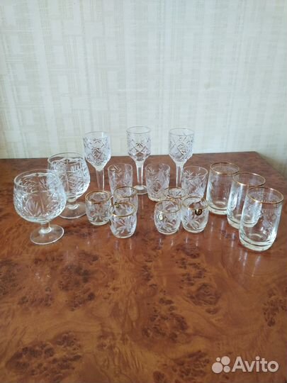 Бокалы, рюмки, стопки и потеряшки. Хрусталь